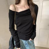 冬のオフィスカジュアルにもぴったりなドレープカットソー レディーストップス | maison de LATIR | 詳細画像8