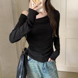 冬のオフィスカジュアルにもぴったりなドレープカットソー レディーストップス | maison de LATIR | 詳細画像11