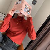 レッド | 安心のあったか裏起毛タートルネック タートルネック ハイネック | maison de LATIR
