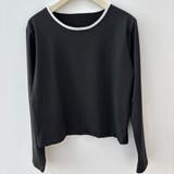 美しいラインを引き立てる長袖カットソー トップス リンガーネック | maison de LATIR | 詳細画像11 