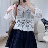 大人の抜け感を演出してくれるクロシェトップス 肌見せ リゾート | maison de LATIR | 詳細画像2 