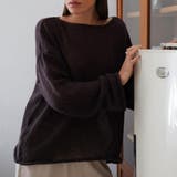 秋冬らしい上品で女性らしいモヘアタッチ シアープルオーバー ローゲージニット | maison de LATIR | 詳細画像8 