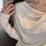 やわらかく揺れるドレープカットソー トップス インナー | maison de LATIR | 詳細画像5