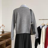 大人かわいい着映えニットカーディガン トップス 羽織 | maison de LATIR | 詳細画像4 