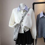 ホワイト | 大人かわいい着映えニットカーディガン トップス 羽織 | maison de LATIR