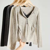 1着でコーディネート完成。レイヤード風ニットトップス 重ね着 オフィス | maison de LATIR | 詳細画像13 