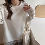 大人可愛い裾レース付き起毛カットソー カットソー 裾レース | maison de LATIR | 詳細画像4 