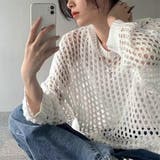 着るだけでサマ見え。メッシュニット 春 春服 | maison de LATIR | 詳細画像4 