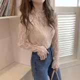 大人の透け感。シアードットメロウインナー レース長袖カットソー 夏服 | maison de LATIR | 詳細画像5 
