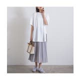トレンドのゆるかわコーデに！サイドスリット半袖ビッグTシャツ カジュアル シンプル | maison de LATIR | 詳細画像3 