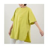トレンドのゆるかわコーデに！サイドスリット半袖ビッグTシャツ カジュアル シンプル | maison de LATIR | 詳細画像9 