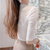 大人の5分袖シアーTシャツ Tシャツ 5分袖 | maison de LATIR | 詳細画像4