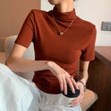 半袖ハイネックトップス ハイネック カットソー | maison de LATIR | 詳細画像6 