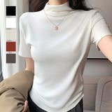 半袖ハイネックトップス ハイネック カットソー | maison de LATIR | 詳細画像1 