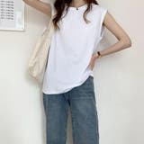 着回しが効くシンプルノースリーブTシャツ Tシャツ ノースリーブ | maison de LATIR | 詳細画像2