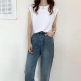 着回しが効くシンプルノースリーブTシャツ Tシャツ ノースリーブ | maison de LATIR | 詳細画像5