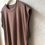 着回しが効くシンプルノースリーブTシャツ Tシャツ ノースリーブ | maison de LATIR | 詳細画像12