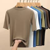 二の腕が隠れる5分丈Tシャツ ハイネック 5分袖 | maison de LATIR | 詳細画像11