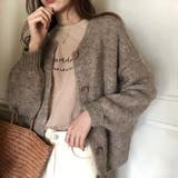 大人カジュアルにぴったりなワンポイントデザイン刺繍ハーフスリーブTシャツ | maison de LATIR | 詳細画像4 