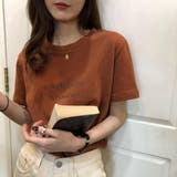 大人カジュアルにぴったりなワンポイントデザイン刺繍ハーフスリーブTシャツ | maison de LATIR | 詳細画像5 