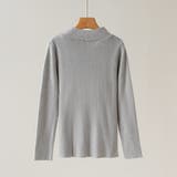もっちり肌触り着回し力抜群なボトルネックニットトップス 冬 無地 | maison de LATIR | 詳細画像24 