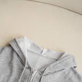 春に軽やかに羽織れる薄手素材 オーバーサイズジップアップパーカー 女の子っぽく可… | maison de LATIR | 詳細画像40 