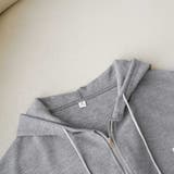 サーマル生地で着心地抜群!ZIPパーカー ジップパーカー カジュアル | maison de LATIR | 詳細画像15