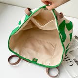 コーデのアクセントにぴったりな全面プリントデザインキャンバストートバッグ 大容量 | maison de LATIR | 詳細画像34