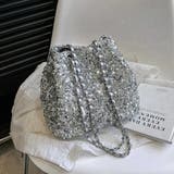 どんなスタイルにも華を添えるスパンコールチェーンショルダーバッグ 巾着型バッグ | maison de LATIR | 詳細画像17