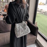 どんなスタイルにも華を添えるスパンコールチェーンショルダーバッグ 巾着型バッグ | maison de LATIR | 詳細画像8