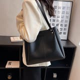 ブラック | A4サイズ対応の大容量トートバッグ トートバッグ 2way | maison de LATIR