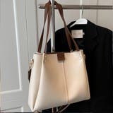 ホワイト | A4サイズ対応の大容量トートバッグ トートバッグ 2way | maison de LATIR