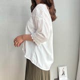 スカラップレースブラウス韓国ファッション 夏 セクシー | maison de LATIR | 詳細画像5