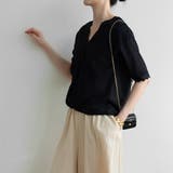 スカラップレースブラウス韓国ファッション 秋 セクシー | maison de LATIR | 詳細画像19