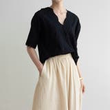 スカラップレースブラウス韓国ファッション 秋 セクシー | maison de LATIR | 詳細画像25