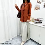 エレガントなバイカラーボウタイデザインブラウス 冬 外国風 | maison de LATIR | 詳細画像18 