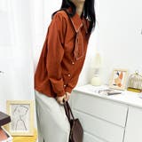 エレガントなバイカラーボウタイデザインブラウス 冬 外国風 | maison de LATIR | 詳細画像21 