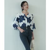シックなカラーが大人っぽいバルーンスリーブ花柄シフォンブラウス 夏 夏 | maison de LATIR | 詳細画像25