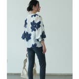 シックなカラーが大人っぽいバルーンスリーブ花柄シフォンブラウス 夏 夏 | maison de LATIR | 詳細画像26