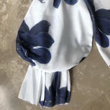 シックなカラーが大人っぽいバルーンスリーブ花柄シフォンブラウス 夏 夏 | maison de LATIR | 詳細画像33