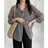 ボリューム袖が華やぐ透け感シアーシャツ レイヤードも楽しめる夏服イージーケア軽や… | maison de LATIR | 詳細画像11 