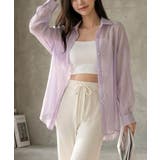 ボリューム袖が華やぐ透け感シアーシャツ レイヤードも楽しめる夏服イージーケア軽や… | maison de LATIR | 詳細画像14 