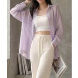 ボリューム袖が華やぐ透け感シアーシャツ レイヤードも楽しめる夏服イージーケア軽や… | maison de LATIR | 詳細画像15 