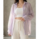 ボリューム袖が華やぐ透け感シアーシャツ レイヤードも楽しめる夏服イージーケア軽や… | maison de LATIR | 詳細画像16 