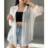 ボリューム袖が華やぐ透け感シアーシャツ レイヤードも楽しめる夏服イージーケア軽や… | maison de LATIR | 詳細画像7 