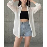 ボリューム袖が華やぐ透け感シアーシャツ レイヤードも楽しめる夏服イージーケア軽や… | maison de LATIR | 詳細画像8 