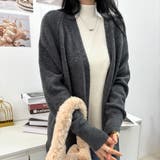 ロング丈の綺麗めカーディガン 女性らしい 冬物 | maison de LATIR | 詳細画像29 