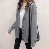 ドロップショルダーでラフこなれ感カーディガン ニット カーディガン | maison de LATIR | 詳細画像30 