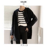 迷ったらサッと羽織って冬コーデ。ふわふわした生地感が心地よい。大人ニットジャケッ… | maison de LATIR | 詳細画像49 