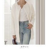 迷ったらサッと羽織って冬コーデ。ふわふわした生地感が心地よい。大人ニットジャケッ… | maison de LATIR | 詳細画像50 